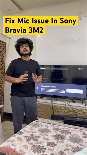 Sony BRAVIA “Microphone is Blocked” Fix in 30 Seconds! ✅