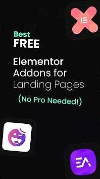 🚀 Landing Pages That Convert — FREE Elementor Addons