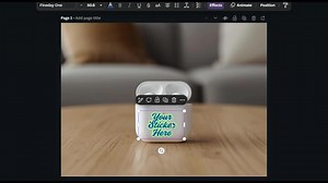 AirPod Case Sticker Mockup - Canva Drag and Drop (digital Download, PNG File) - Etsy