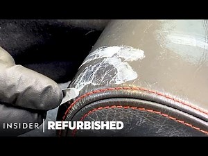 How A Ferrari's Leather Car Seat Is Professionally Restored | Refurbished