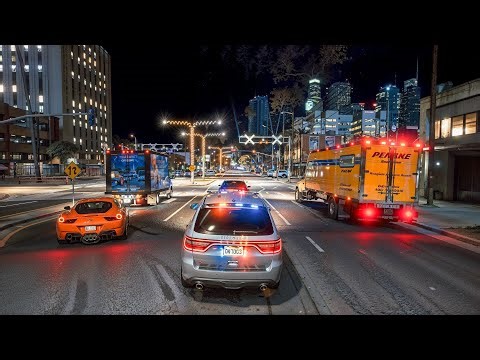 GTA 5 Realistic City Police Patrol | LSPDFR Roleplay Gameplay 2025 (4K)