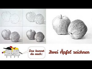 Drawing apples with a pencil for beginners and returning artists