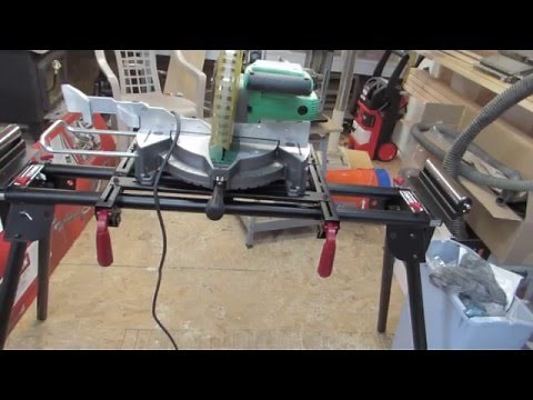 craftsman miter saw stand unboxing and assembly