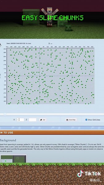 EASY SLIME CHUNK MINECRAFT #minecrafthacks #minecraft | minecraft