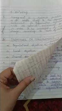 Notes 2 OBJECTIVES OF Management #natureandsignificanceofmanagementclass12