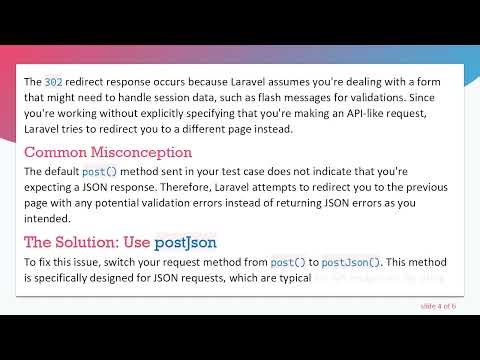How to Effectively Test Your REST API Endpoints in Laravel 8 Without 302 Redirects