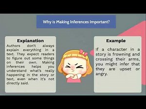 Making inferences I Reading comprehension
