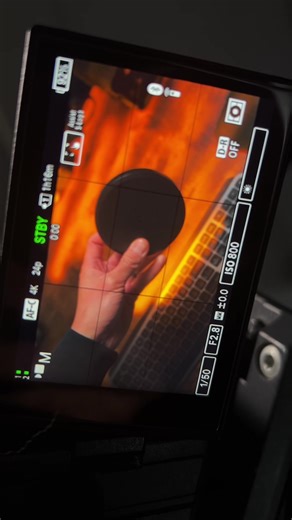 Make your videos just a tad more interesting with some light shapes created by gobos. For this I use a small flashlight style gobo projector. #gobo #videography #filmmaking #lighting