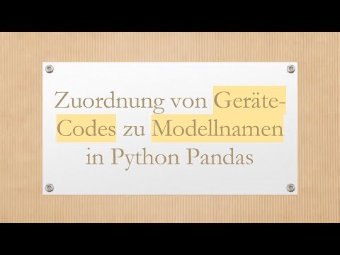 Zuordnung von Geräte-Codes zu Modellnamen in Python Pandas