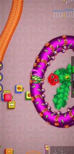 Wormszoneio magic gameplay!😈🐍#snakezone #wormszone #shortsfeed #foryou #shorts #viral #trending