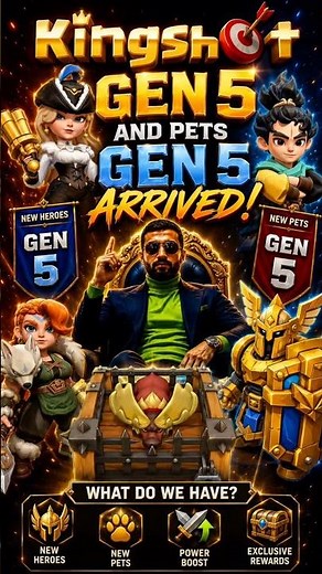 GEN 5 Heroes & Pets Are Finally Here! 🏆 What Do We Actually Get? | Kingshot