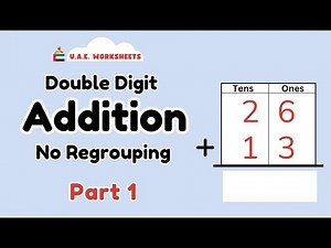 Addition Double Digit No Regrouping -PART 1 | UAE Worksheets
