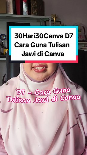 Cara Guna Tulisan Jawi di Canva - 3 Tutorial Mudah