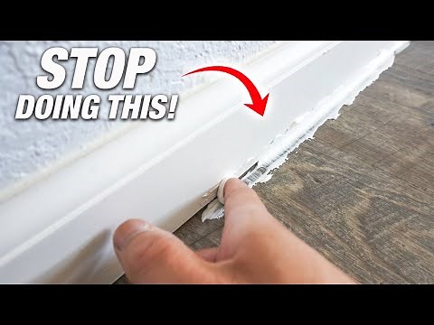 The SECRET To Caulking Baseboard To Floor Tip That Will Transform You From Beginner To PRO! DIY