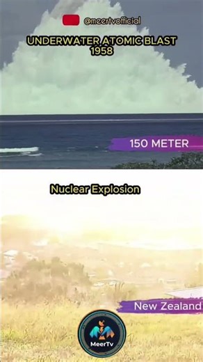 underwater atomic Blast 1958.... #pakistan #atomicbombs #history #history #facts #nuclearbombs #