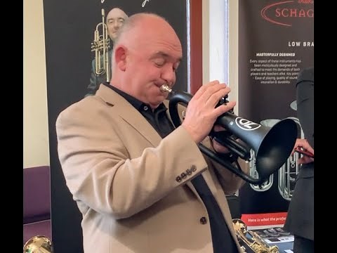 James Morrison tests the ZO Next Generation plastic flugelhorn