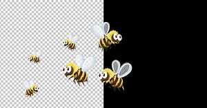 Bees Flying Animation