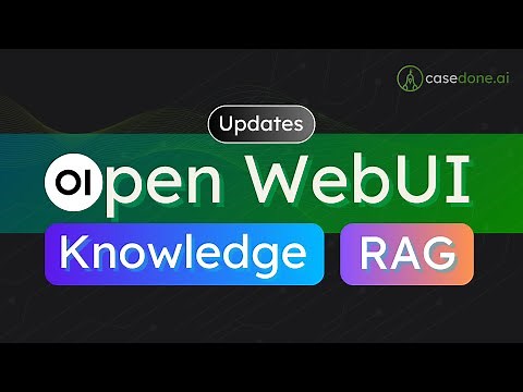 Open WebUI, RAG, Knowledge, Sentence Transformers, Embeddings models, Re-ranking models