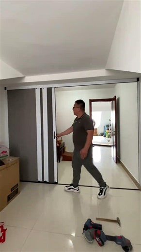 #折叠门 #推拉门封阳台 #隐形门 #客厅隔断