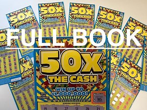 Scratching Full Book of 50X The Cash CA Scratcher! California Lotto! 2025! ‪@CaliforniaLottery‬