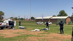 PLANNED SIMULATION: Members of the SAPS Tactical Response Team (TRT) present how they manage a crime scene. NB: No people or animals were harmed during this exercise. | Department of Community Safety and Transport Management