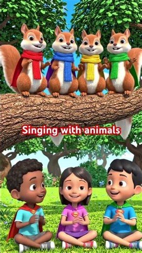 Singing with animals#Shorts#Animals#Kids