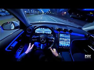 NEW Mercedes C-Class (220d) — POV Test Drive | Night Driving in Poland 🇵🇱 | POVDRIVE