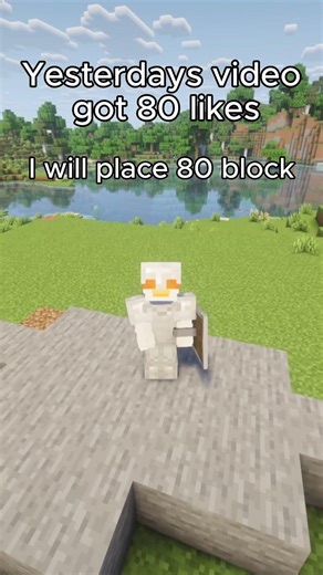 Day 11 of Placing A Stone block everyday #minecraft #shorts