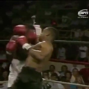 2.7K views · 120 reactions | (1986) Mike Tyson knocks out Joe Frazier's son, Marvis, in THIRTY seconds. Monster. 壘 | Timeless Sports | Facebook