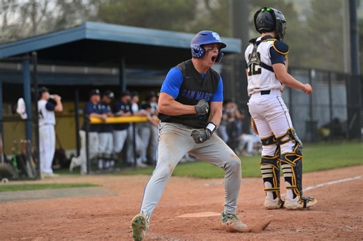 San Marcos erases 5-0 deficit at DP to pull into a 3-way tie for first place