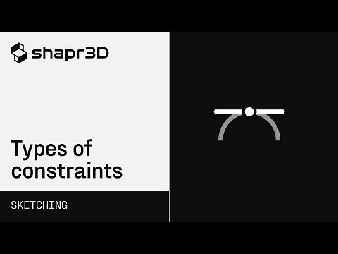 Shapr3D Manual - Types of constraints | Sketching