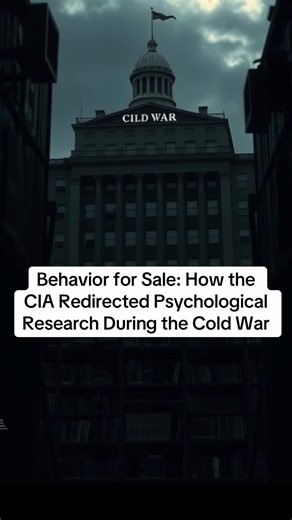 Behavior for Sale: How the CIA Redirected Psychological Research During the Cold War CIA scholar recruitment and intelligence research funding redirected behavioral science, leaving underfunded mental health topics and embedding corporate defense research influence in academic priorities. This video is for informational and entertainment purposes only. It offers historical commentary, not professional advice or factual claims about current institutions. #buriedmedicine #medicalhistory #hiddenhis