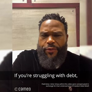 44K views · 487 reactions | Anthony Anderson takes a moment to share why 800,000 people have turned to Freedom Debt Relief for help. The thing is, it could seriously help reduce the total amount of debt owed! It doesn't hurt to check who qualifies | Freedom Debt Relief | Facebook