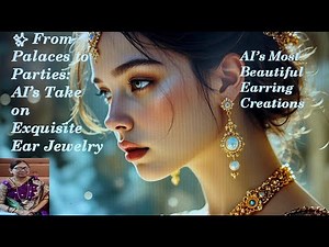 ✨ From Palaces to Parties: AI’s Take on Exquisite Ear Jewelry I AI’s Beautiful Earring Creations