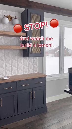 Building a DIY Built-in Bench in a Dining Room Area