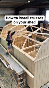Purlins or OSB? Which one are you choosing?#construction #shed #diy #woodworking #carpenter #storageshed #roof #truss #purlin | Pro Shed Builder