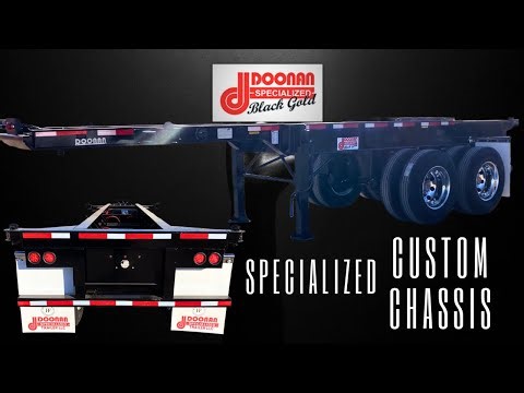 Custom Doonan Black Gold Container Chassis: Extreme 23' Maneuverability!