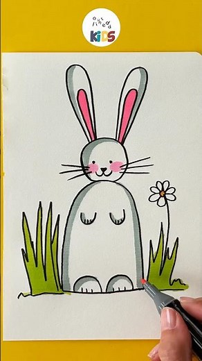 WIE ZEICHNET MAN EINEN HASE 🐰 Schritt für Schritt #zeichentutorial #zeichnenfürkinder #howtodraw