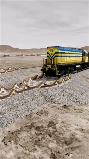 Train vs Whide Spike Track #2 | Extreme Crash Test #traincrash #train #railway