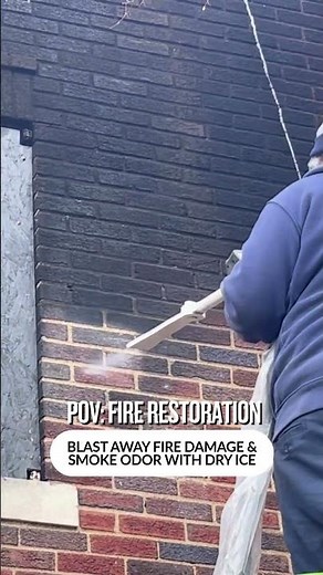 Dry Ice Blasting Soot Removal After Fire Damage