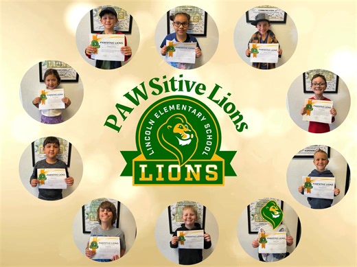 🎉 Let’s celebrate our next 10 PAWSitive Lions! 🦁 These students have shown what it means to be Respectful, On-Task, Always Safe, and Responsible. That makes a total of 40 PAWSome kids at LES who’ve been recognized for making our school a great place to learn and grow! 💛 | Lincoln Elementary School