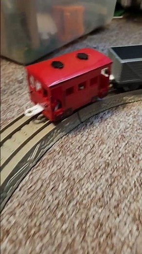 TrackMaster Red Caboose with added details (inspired by @leokimvideo)