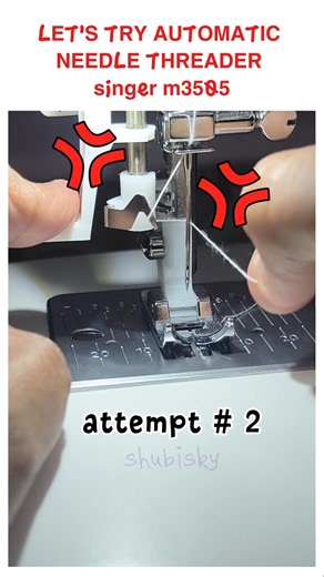 Why Singer M3505 Automatic Needle Threader Is Not Working? | Beginner Mistake #ytshorts #singerm3505