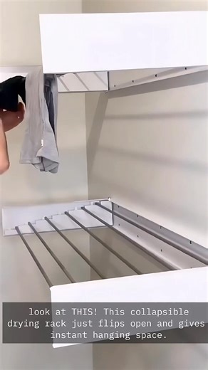 Stop wasting space in your laundry room! 👀 This collapsible drying rack is the smartest space-saving upgrade for any home. Folds out in seconds, carries your clothes easily, and hides away when you’re done. Perfect for small apartments, modern homes & minimal setups 🙌 #fblifestyle #DryingRack #LaundryRoomIdeas #SpaceSavingHacks #SmartHomeIdeas | Aluminium Glass Design