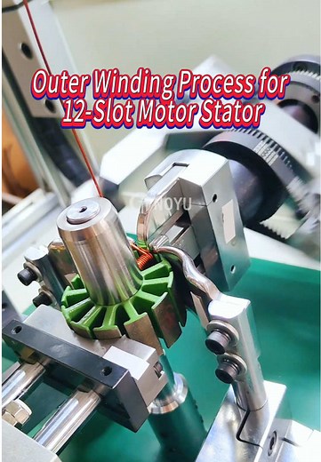 Outer Winding Process: 12-Slot Motor Stator