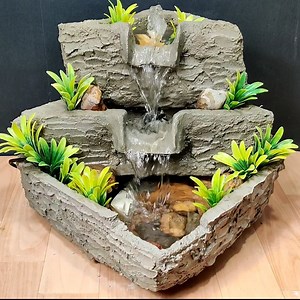 324K views · 4.8K reactions | table top waterfall fountain tutorial video ❤️ | M Craft | Facebook