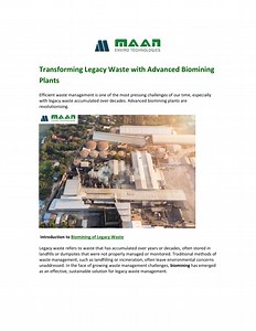 Transforming Legacy Waste with Advanced Biomining Plants - SlideServe