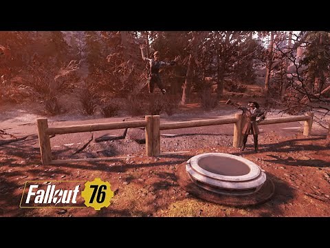 Fo76 C.A.M.P. Build Tutorial: Alternate Method for building undergroud, how to build a rustic fence!