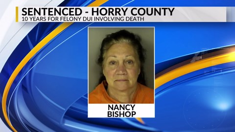 Little River woman gets 10 years for North Myrtle Beach DUI crash that killed Longs man, injured his wife and 3 kids