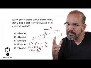 PYTHAGOREAN WORD PROBLEM FOR THE PSAT, SAT, & ACT!!!